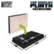 Black MDF Wood Rectangled Display Plinth (15x10cm, height: 2cm)