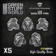 Puppetswar Lion Shoulder Pads for 28/32mm Wargame Miniatures