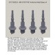 1/16 MX-6707/VRC Antenna Mast Base x4