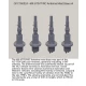 1/16 MX-6707/VRC Antenna Mast Base x4