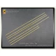 Brass Hollow Pipe (Round, Outer Diameter: 0.4mm, Inner Diameter: 0.22mm)