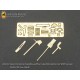 1/35 WWII German SdKfz.10/5 2cm Flak38 On-Vehicle Tools (Shovel...) for Dragon kits