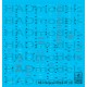 Decal for 1/48 MiG-21 MF/Bis Stencil 1 White