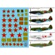 Decals for 1/72 MiG-3 (silver 46, white 18, black 16, red 42/27)