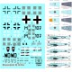 Decals for 1/72 Messerschmitt Bf 110 G-4 (HU M107, Luftwaffe)