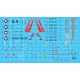 Decals for 1/72 Lockheed S-3A Viking/USS Nimitz with Full Stencil