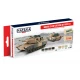 Acrylic Paint Set for Airbrush - Modern US Army and USMC AFV since mid-1980s (17ml x 8)