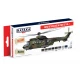 Acrylic Paint Set for Airbrush - Royal Netherlands AF Vol.1:Dutch Helicopters since 1970s (17ml x 8)
