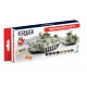 Acrylic Paint Set for Airbrush - Modern German Army AFV since 1955 (17ml x 8)