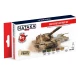 Acrylic Paint Set for Airbrush - WWII Soviet AFV (6 x 17ml)