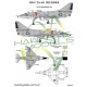Royal Australian Navy Decal for 1/48 TA-4G Skyhawk VC-724 SQN 1974 (Blue & yellow rudder)