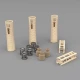 1/35 German 150mm Mix Vickers Baskets