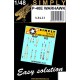 1/48 P-40E Warhawk Seatbelts Relief Print Decal