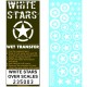 1/35 US White Stars Stencils (water-slide decals)