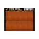 1/32 Dark Wood Grain Transparent Decals (10pcs, A5 Sheet)