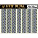 1/72 5 Colour Lozenge Upper - Base White Decals (A5)