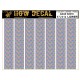 1/72 4 Colour Lozenge Lower - Base White Decals (A5)