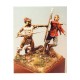 54mm Scale Battle of Isandlwana 1879 - British Officer of 24th Reg & Zulu Warrior