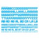 EXP Decal Alphabet 01 Sky Blue 
