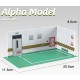 1/24 Car Garage Diorama #1 (11.5cm x 20.5cm x 8.5cm)