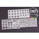 Detail-up parts for 1/24 Porsche 911 GT3R for Fujimi kit