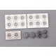 1/24 Brembo Brake System #3 (8 Piston Caliper And 400mm Disc)(Resin+PE parts)