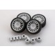 1/24 OZ WRC Wheels and Tyres set (4x Wheel + 4x Tyre + Air Valves)