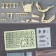 1/12 Ducati Superleggera V4 Exhaust Pipe Detail-up Parts for Tamiya #14140