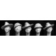 1/35 5x WWII Gurkha Soldiers' Heads with Hats