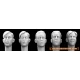 1/35 5x Different Heads with Youthful Faces and 1940's Haircuts