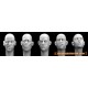 1/35 5x Heads, Smoking (make cigarettes, cigars with thin wire or sprue)