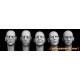 1/35 5x Bald Heads with Defeated faces