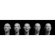 1/35 5x Different Heads with Central Asian Features, Cropped Hair