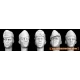 1/35 5x Heads with WWII Italian Bustina Caps
