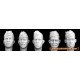 1/35 5x Heads with Soviet Pilotka Side Caps for WWII/Post War