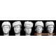 1/35 5x Heads with WWII Soviet Style Ushanka Winter Caps