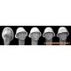 1/35 5x Heads with WWII Dutch/Romanian Steel Helmets