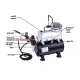 Single Cylinder Piston Compressor with Air Tank, Airbrush HS-30 &amp; 1.8m Hose