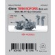 1/700 US Navy 40mm Twin BOFORS (Early Ver.) with MK-51 Gun Director (8pcs)