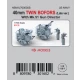 1/700 US Navy 40mm Twin BOFORS (Late Ver.) with MK-51 Gun Director (8pcs)