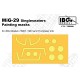 1/72 Mikoyan MiG-29 Painting Masks