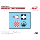 Decal for 1/32 WWII Hungarian, Croatian, Italian AF Bucker Bu 131D Axis