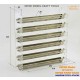 Paint Rack Narrow Type #6 Stacks for Tamiya/Vallejo/MiG/AK Paints