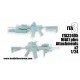 1/24 M4A1 Carbines (2pcs) with optional attachments