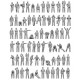 1/350 Modern US Navy Warships 72 Figures
