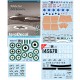 1/48 Middle East Israel/Egypt/Syria AF Meteors Decals for Airfix kits