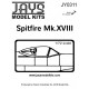 1/72 Spitfire Mk.18 Vacuum Form Canopy 