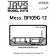 1/48 Messerschmitt Bf109G-12 Vacuum Form Canopy