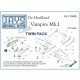 1/72 de Havilland Vampire Mk.I (Lite) Twin Pack
