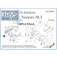 1/72 de Havilland Vampire FB.5 (Lite) Triple Pack